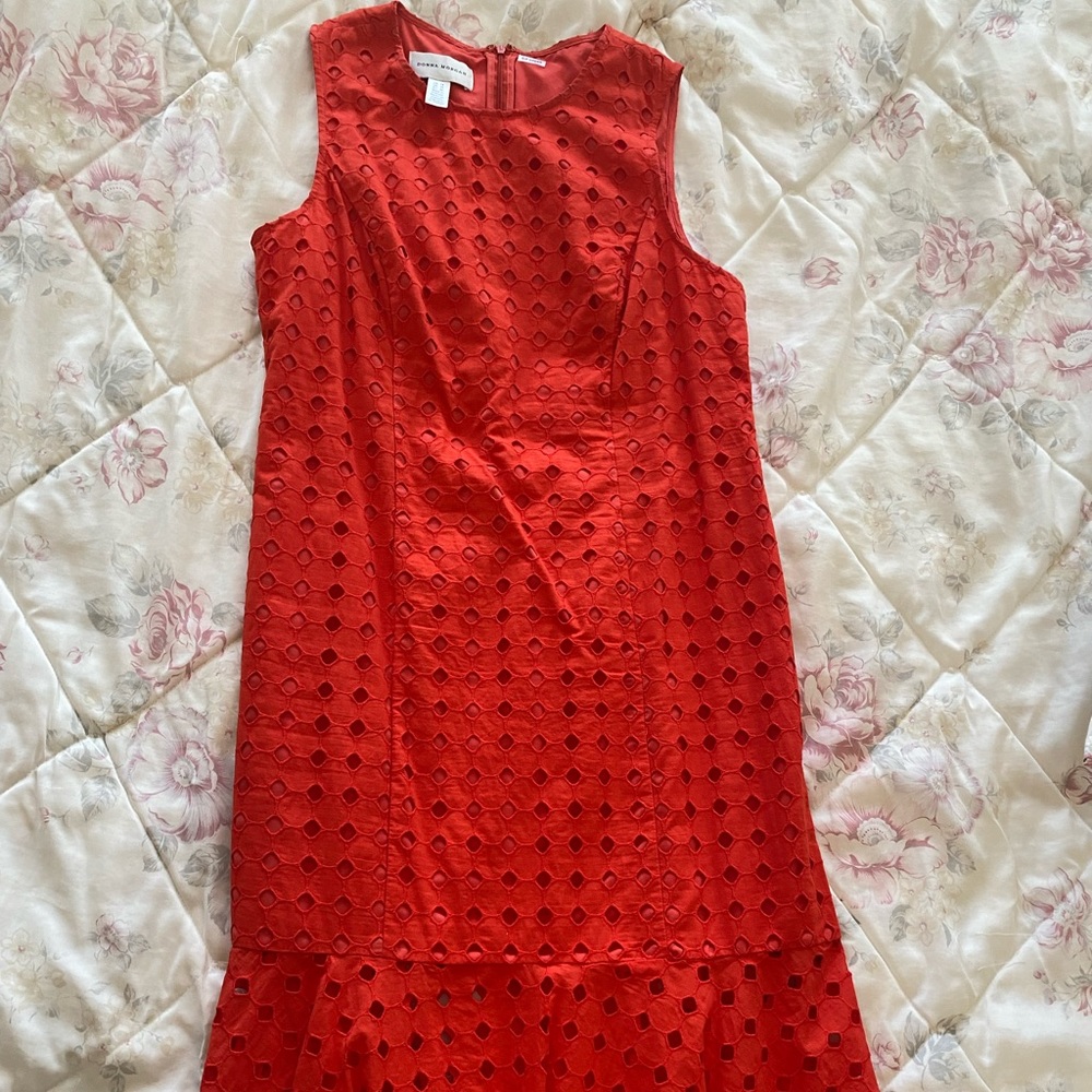 Donna Morgan orange dress